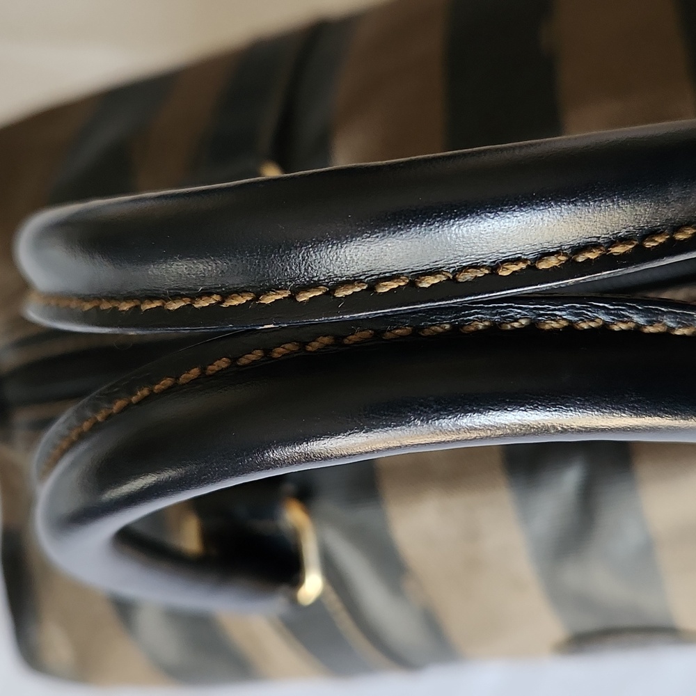 FENDI Pequin Boston Bag w/COA & dustbag - Picture 6 of 16